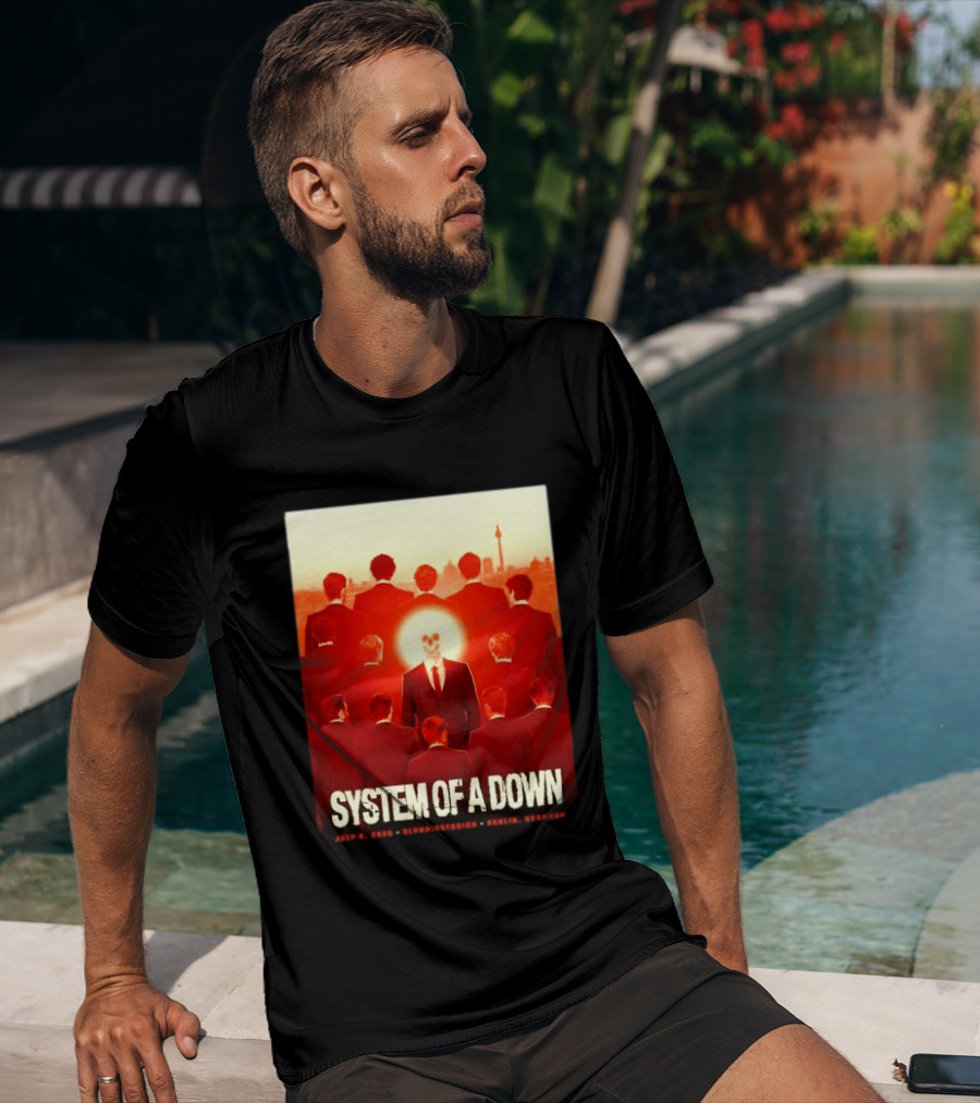 System Of A Down July 8 2026 Olympiastadion Berlin Germany Ghost Rider T-Shirt