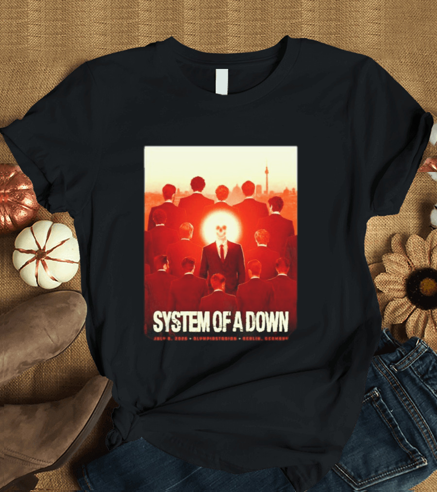 System Of A Down July 8 2026 Olympiastadion Berlin Germany Ghost Rider T-Shirt