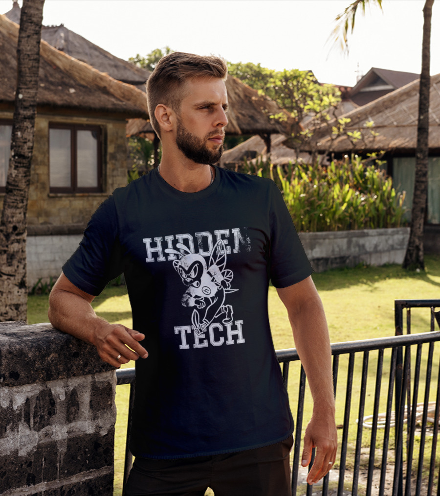 Hidden Tech Hornet Vintage Athletic T-Shirt