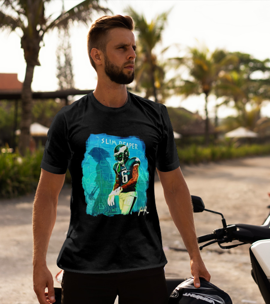 Philadelphia Eagles Devonta Smith Slim Reaper Phantom Six WR1 T-Shirt