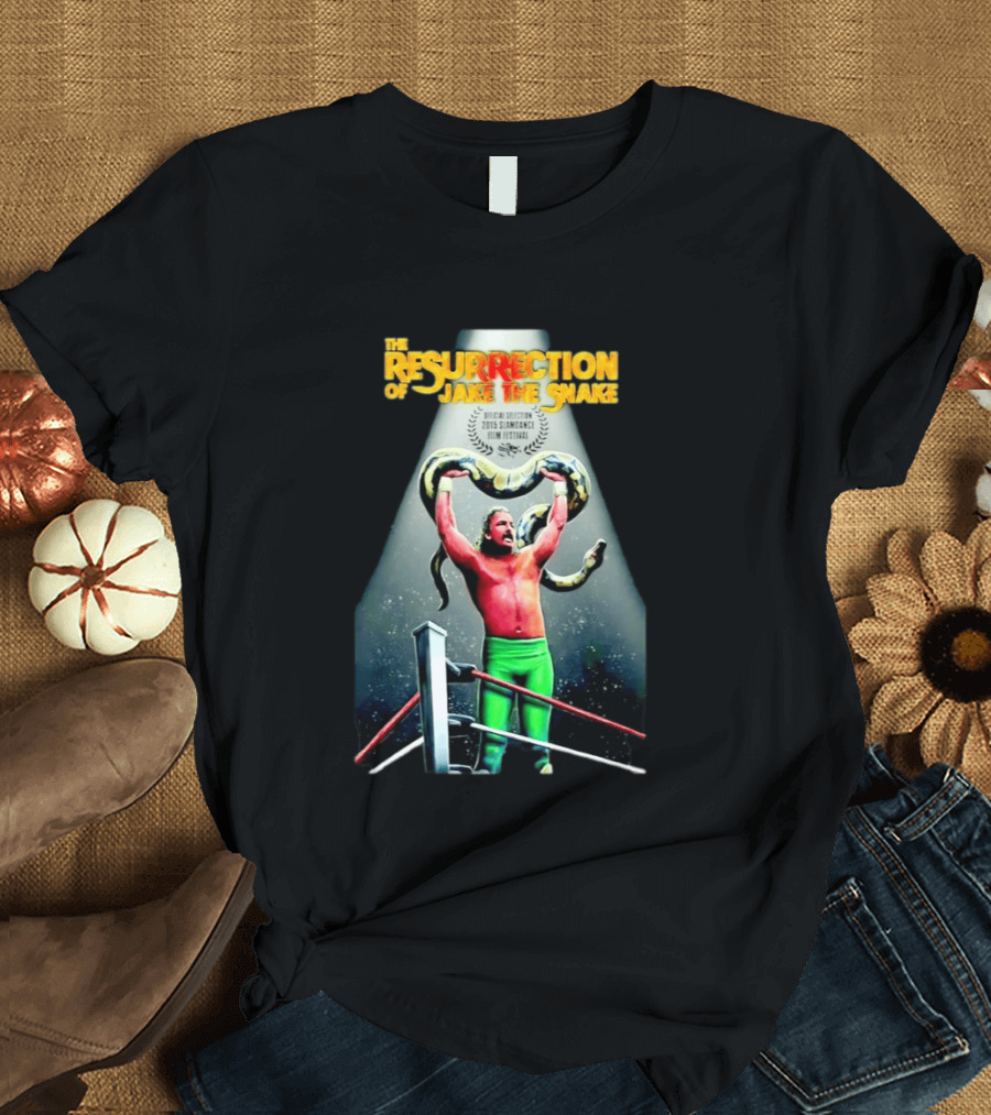 The Resurrection Of Jake The Snake Wrestling Documentary Official Selection 2015 Sundance Film Festival T-Shirt
