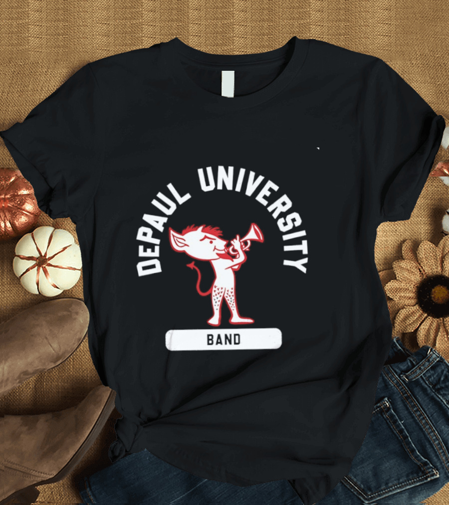 DePaul University Band Blue Demons Mascot Billy Arc T-Shirt
