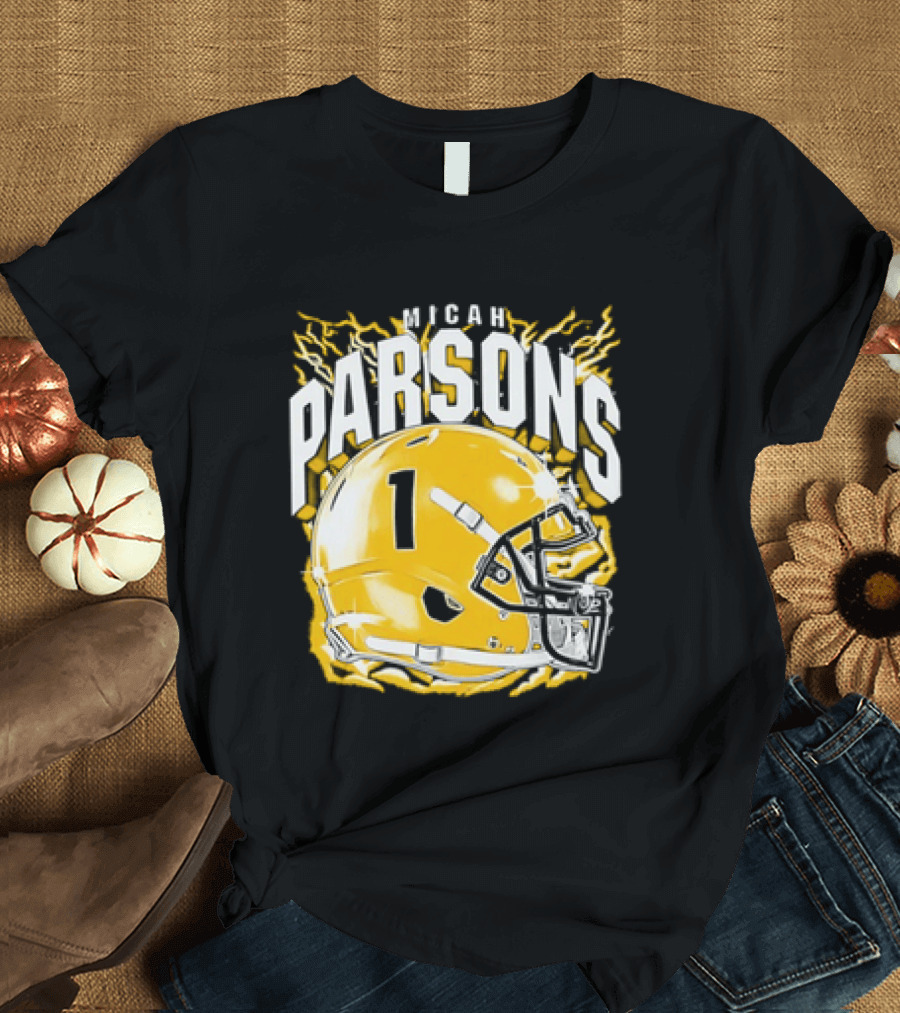 Micah Parsons 1 Helmet Green Bay Packers T-Shirt