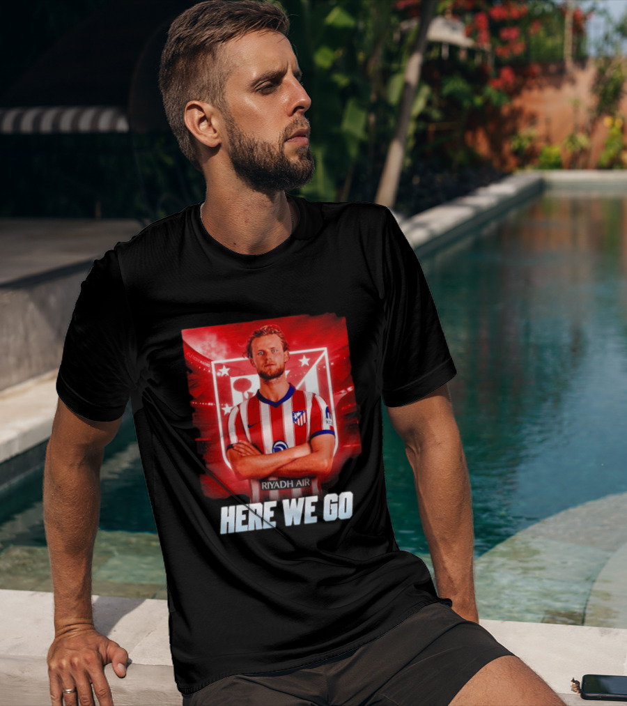 Atlético Madrid Transfer Morten Hjulmand Here We Go Announcement T-Shirt