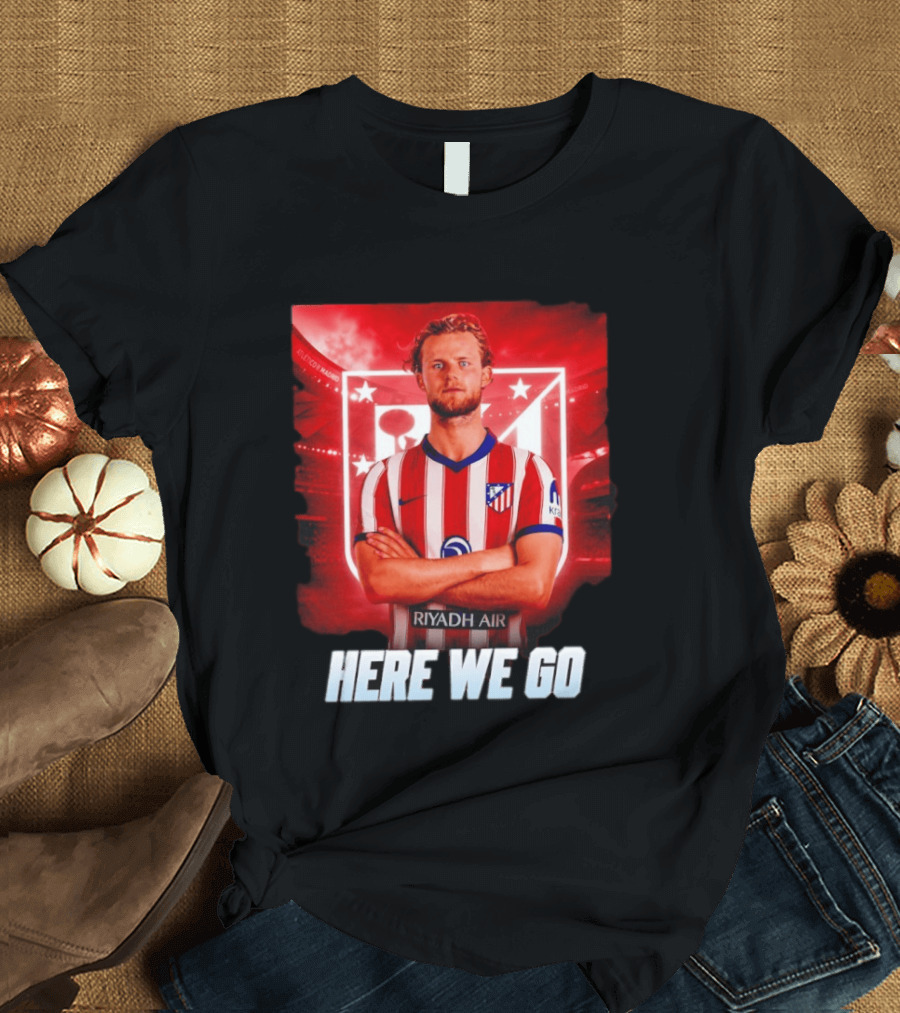 Atlético Madrid Transfer Morten Hjulmand Here We Go Announcement T-Shirt