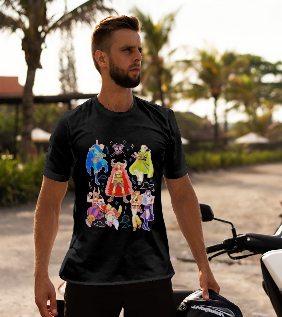 One Piece Straw Hat Pirates Collage Luffy T-Shirt