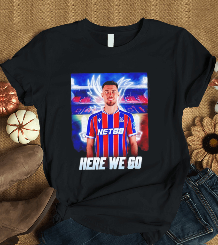 Oscar Mingueza NET88 Crystal Palace Here We Go T-Shirt
