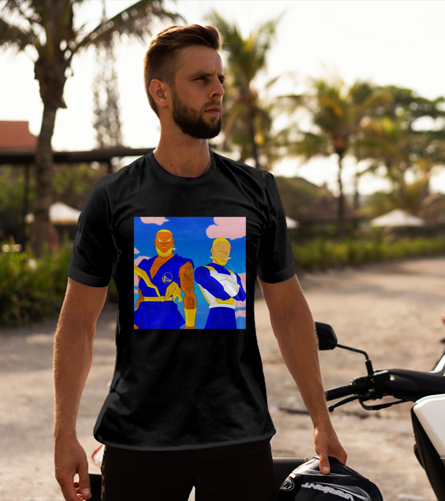 LeBron James Stephen Curry Golden State Warriors Anime Dragon Ball T-Shirt