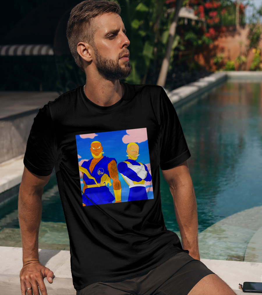 LeBron James Stephen Curry Golden State Warriors Anime Dragon Ball T-Shirt