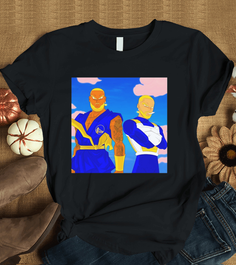LeBron James Stephen Curry Golden State Warriors Anime Dragon Ball T-Shirt