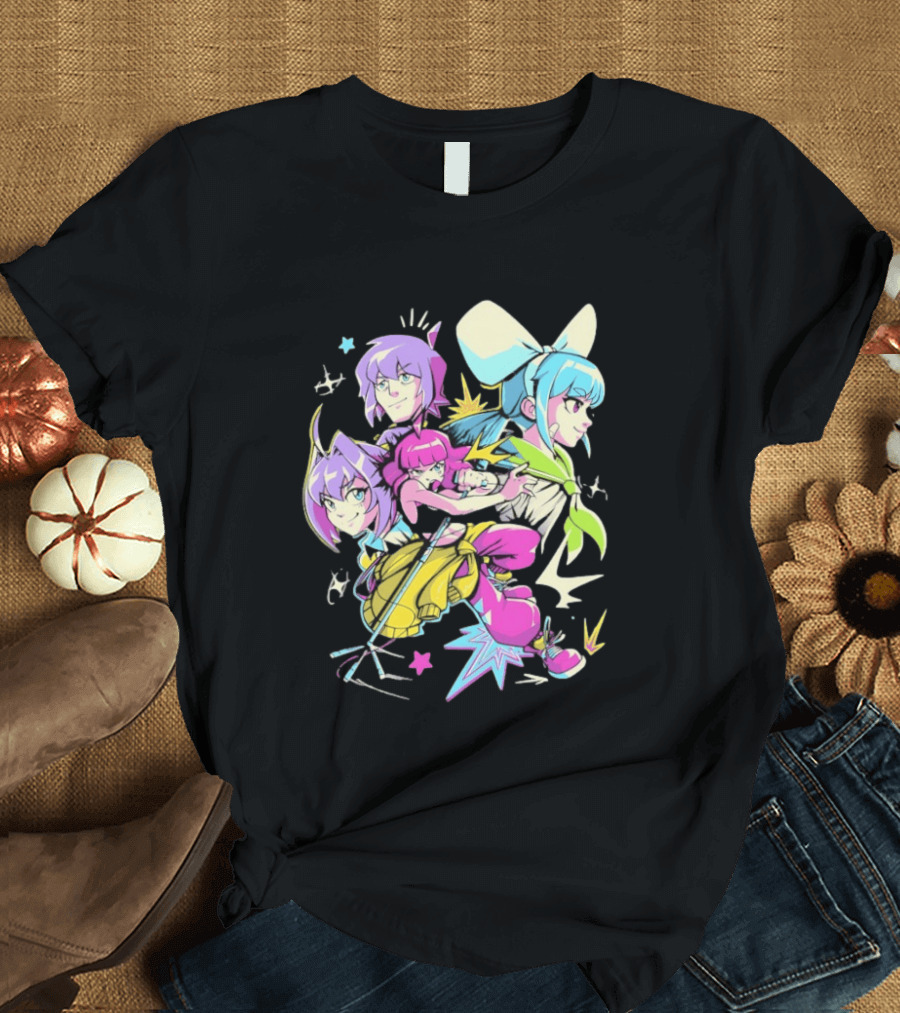 Unbeatable Video Game Anime Characters Colorful T-Shirt