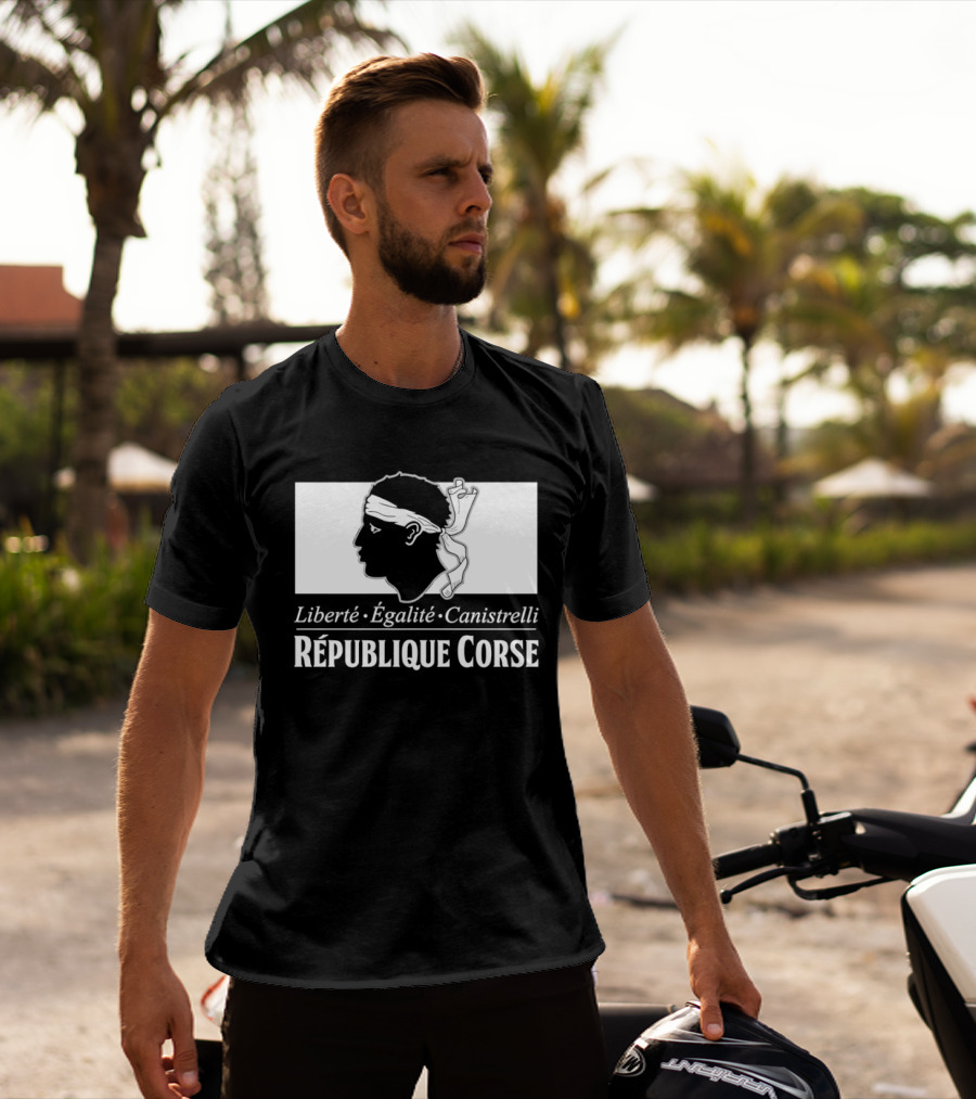 République Corse Liberté Égalité Canistrelli Banner T-Shirt