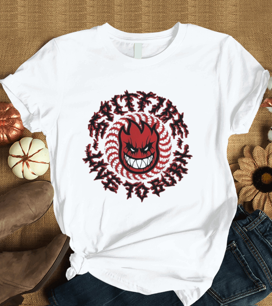 Spitfire Live To Burn Fireball Flamehead T-Shirt
