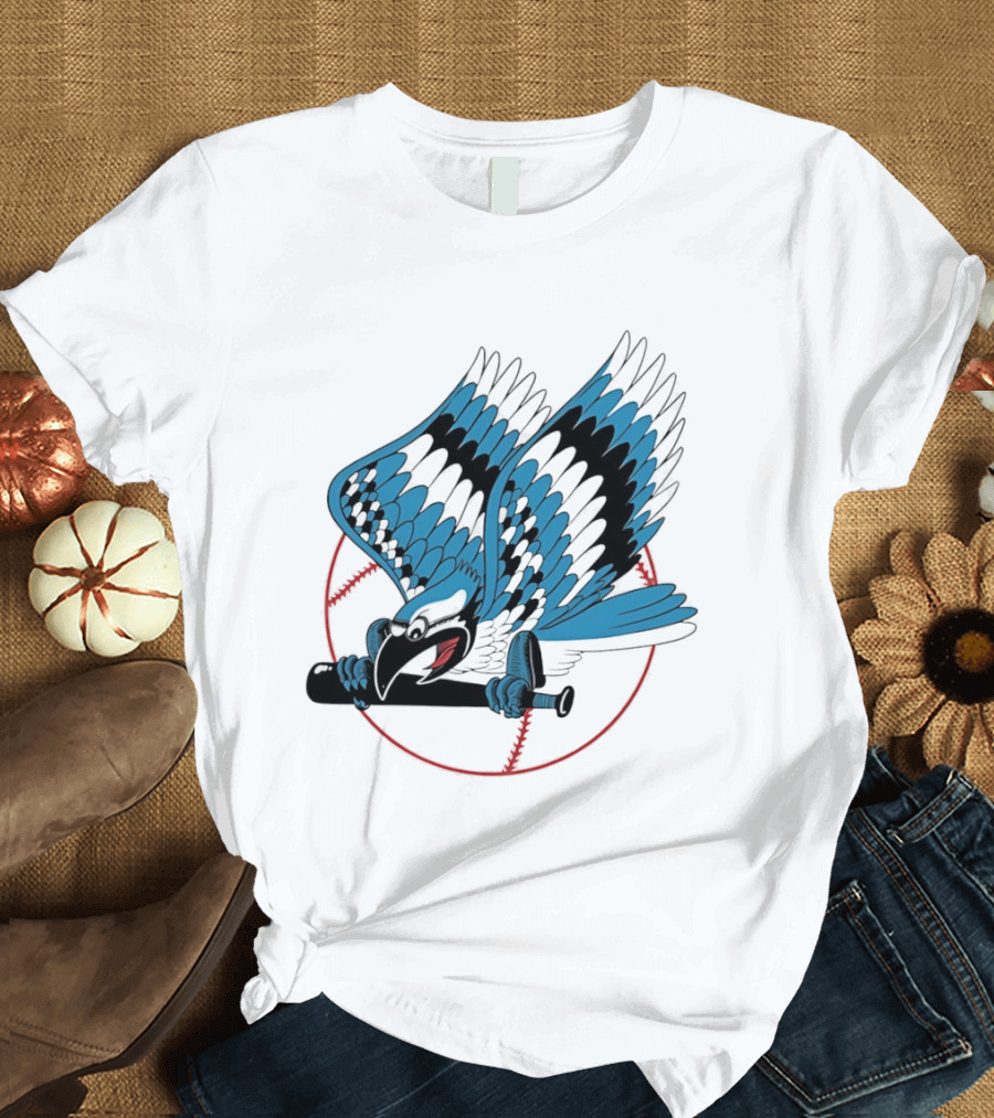 Toronto Blue Jays Flying Logo Majestic MLB Baseball Sportswear T-Shirt