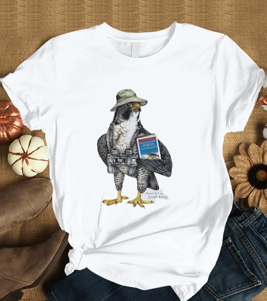 Brenda The Bird Er Field Guide To The Birds Of Australia Pencil Art By Kayla Reay T-Shirt