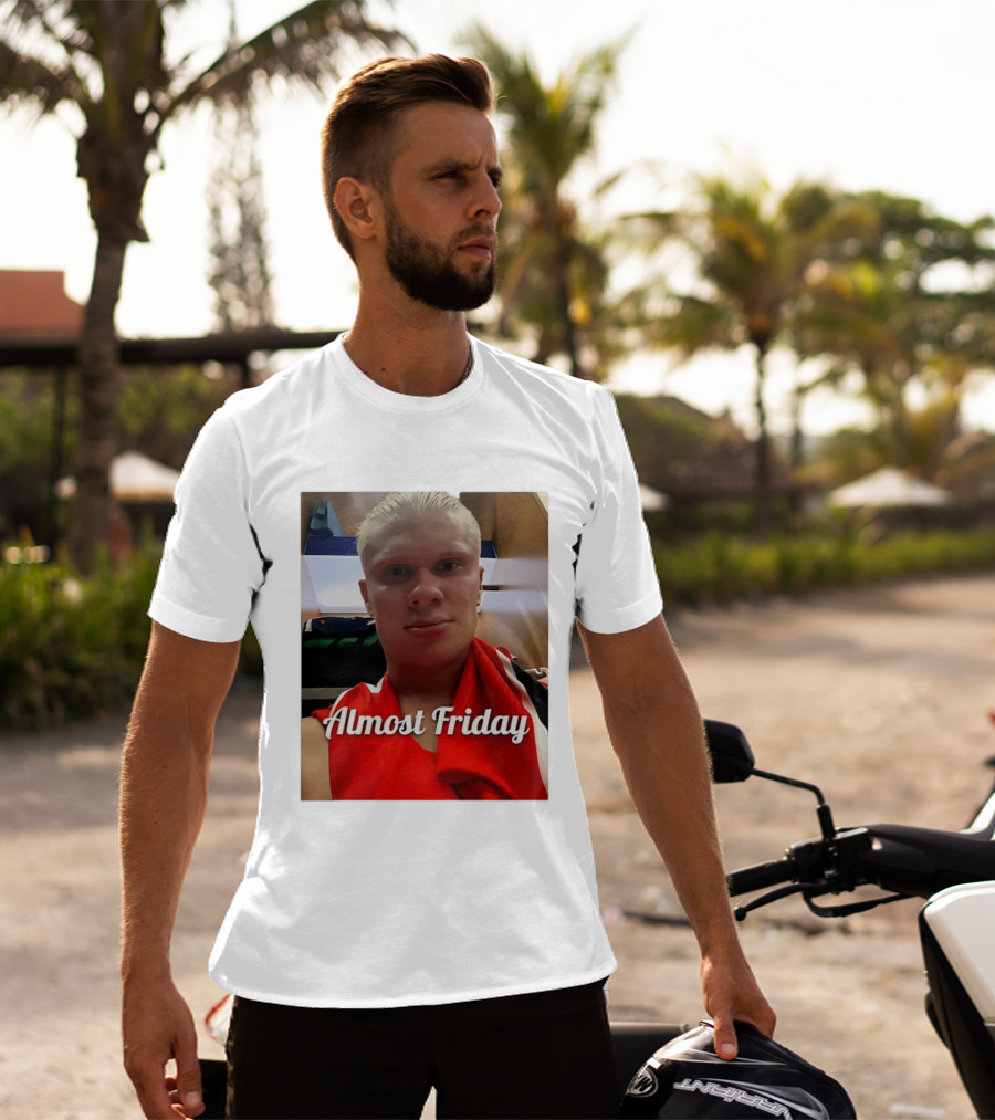 Haaland Selfie Almost Friday Locker Room Photo T-Shirt
