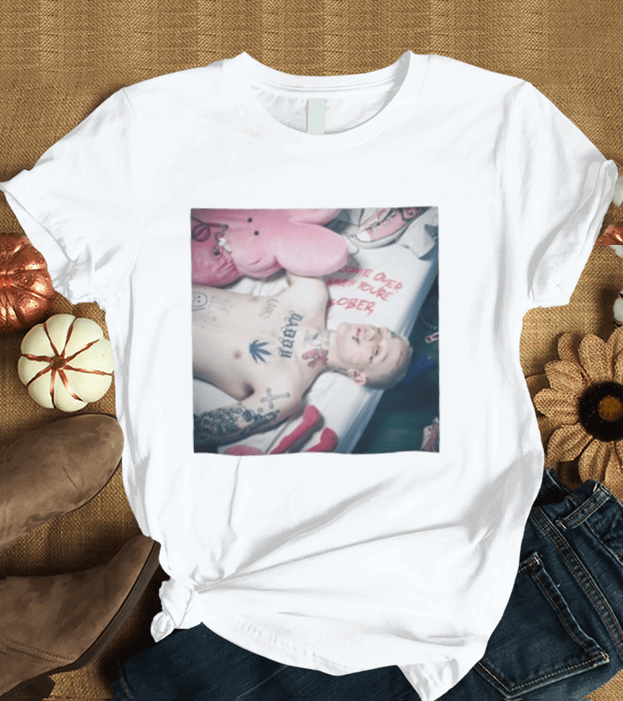 Lil Peep Come Over When You're Sober Emo Rap Album Cover T-Shirt