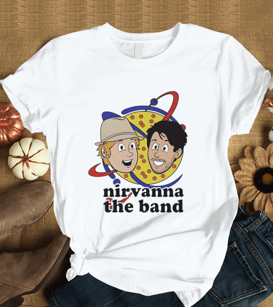 Nirvanna The Band Characters With Planetary T-Shirt
