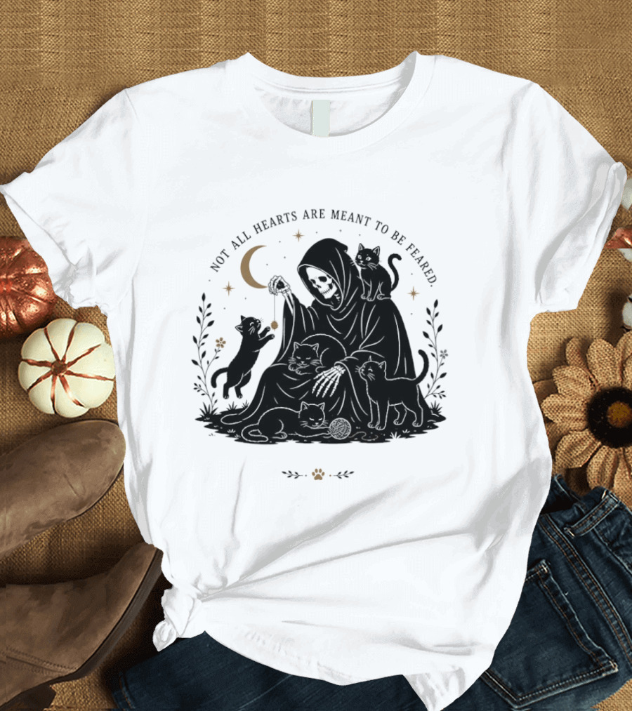 Reaper And Cats Not All Hearts Are Meant To Be Feared Yujin Clothing T-Shirt