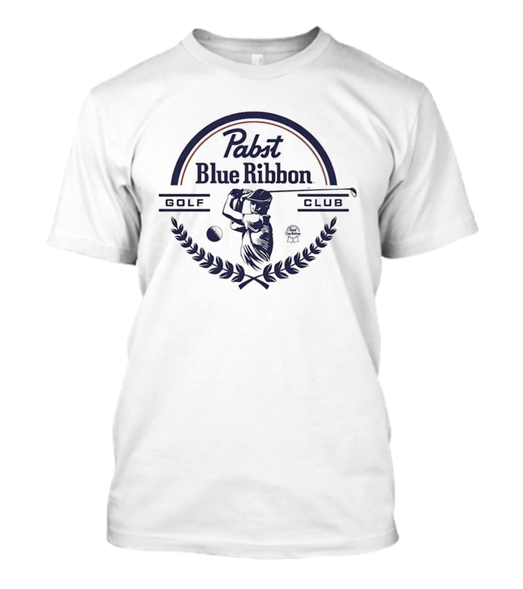 Pabst Blue Ribbon Golf Club Beer PBR Vintage Logo Style Retro Sports T-Shirt