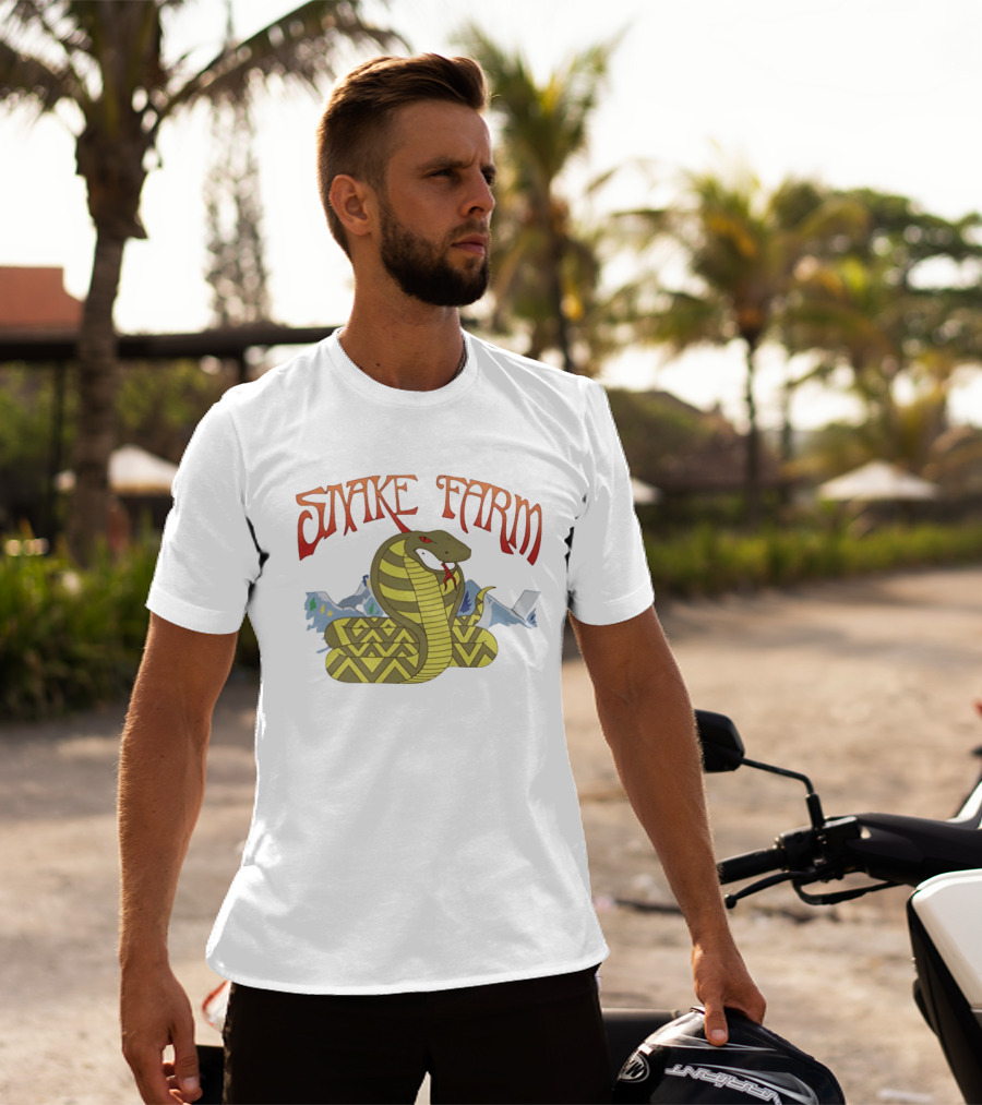 Snake Farm Cobra With Mountains T-Shirt