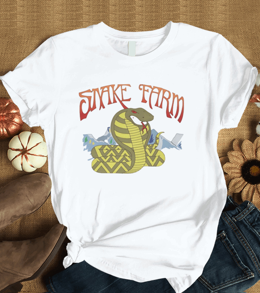 Snake Farm Cobra With Mountains T-Shirt