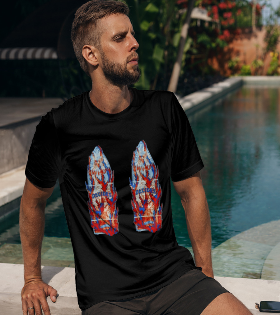 Who Decides War Stained Glass Angels In Flames Streetwear T-Shirt