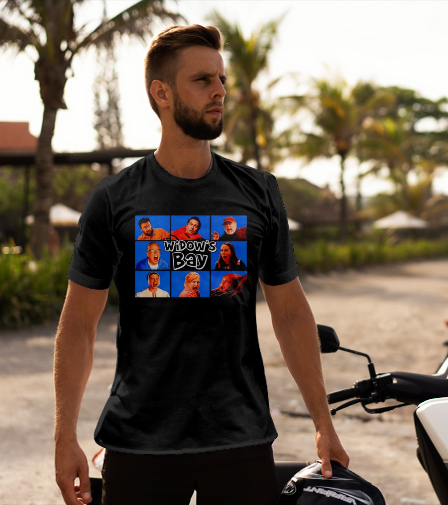 Widow's Bay Screaming Cast Faces Collage T-Shirt