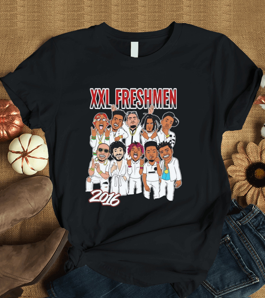 XXL Freshmen 2016 Rappers Cartoon Characters T-Shirt