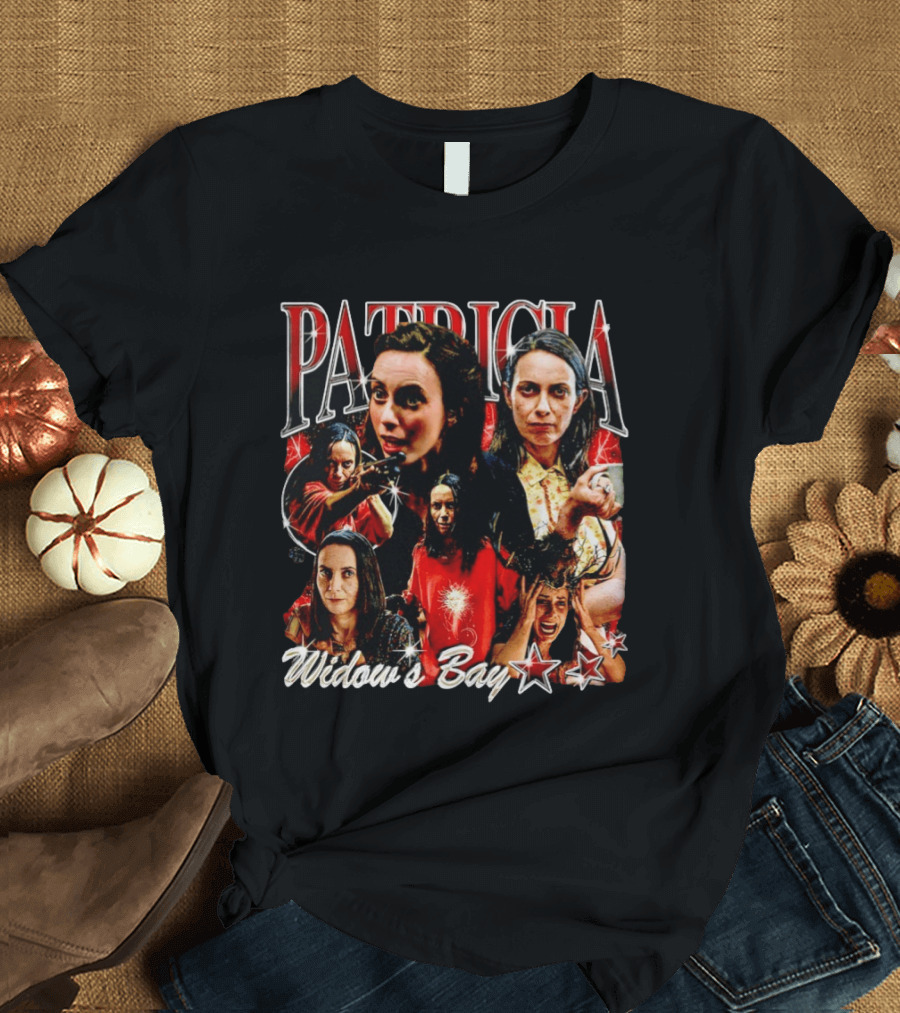 Patricia Widow's Bay Horror Icons Collage T-Shirt