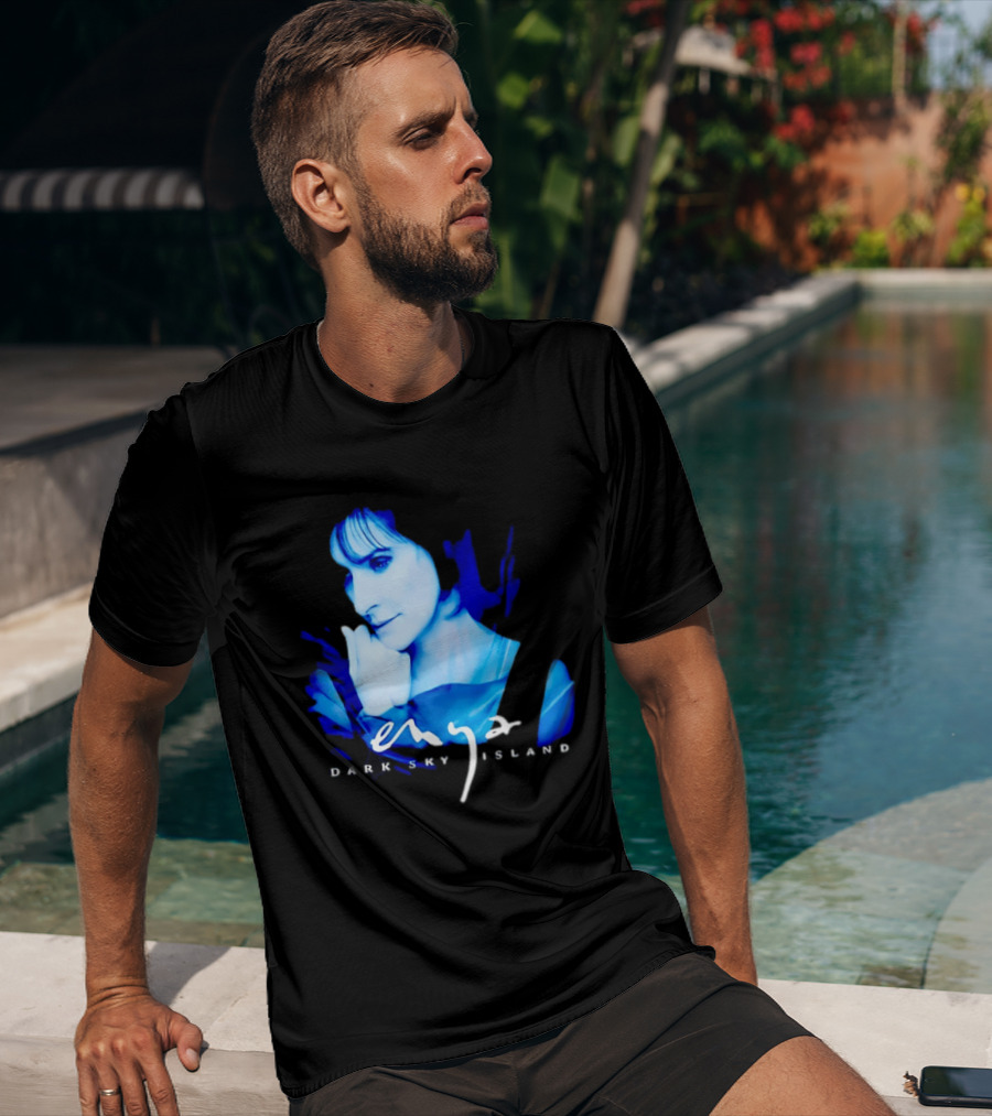 Enya Dark Sky Island Album Blue T-Shirt