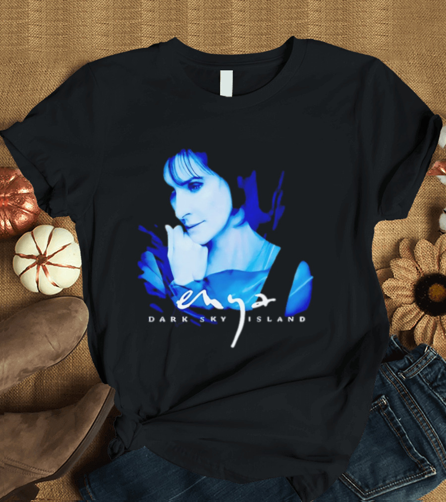 Enya Dark Sky Island Album Blue T-Shirt