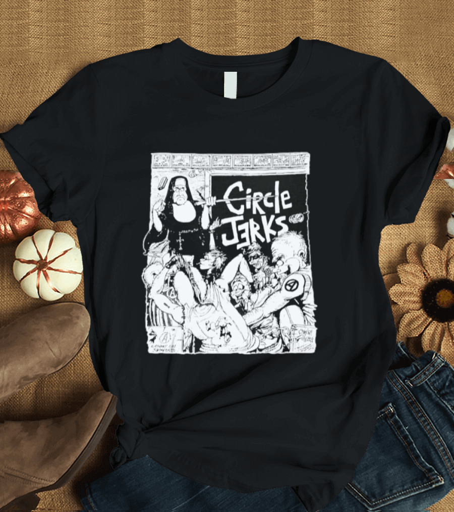 Circle Jerks Nun Punk Rock Band Chaos T-Shirt