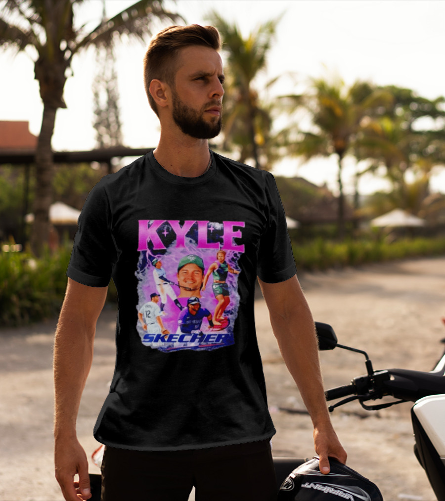 Kyle Groys Skecher Collage Baseball Dodgers > T-Shirt