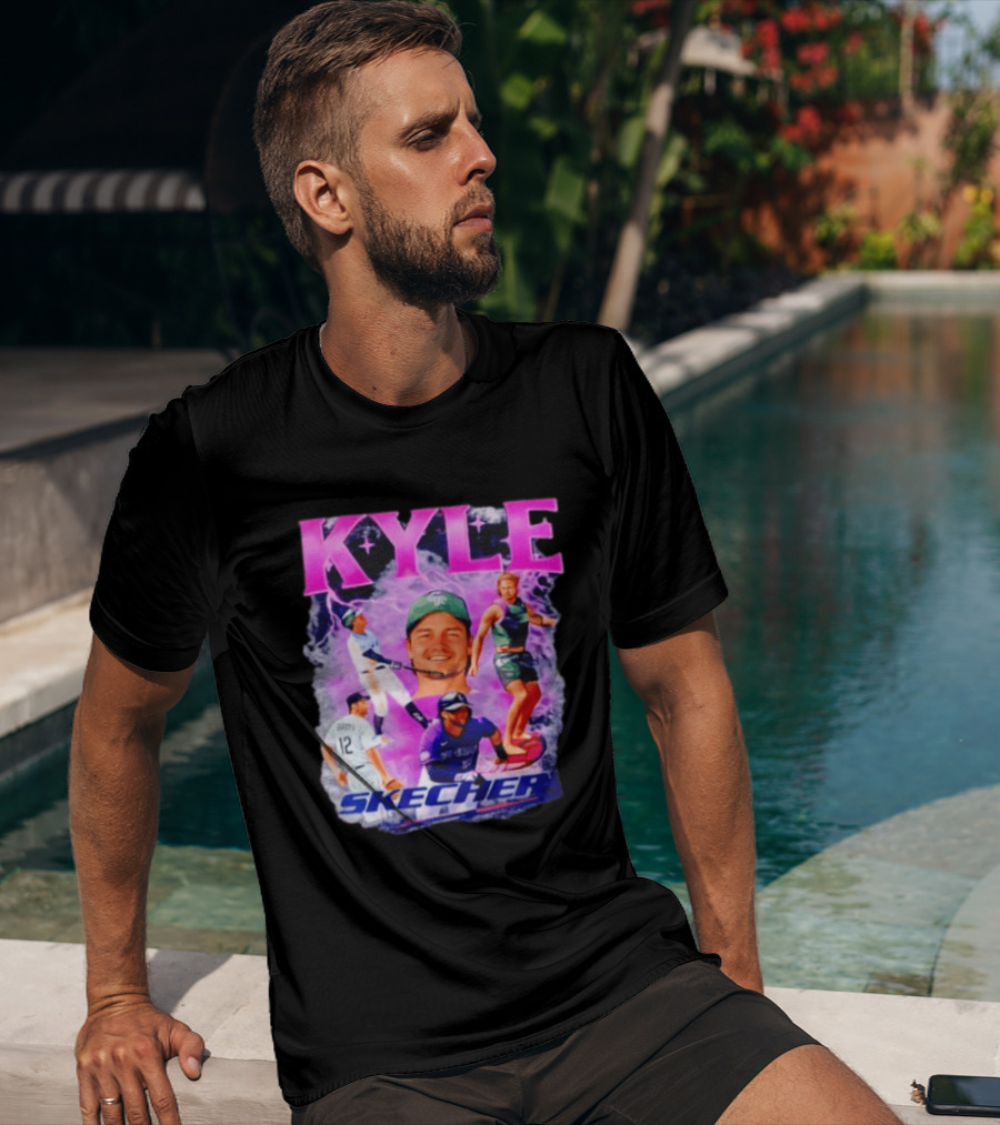 Kyle Groys Skecher Collage Baseball Dodgers > T-Shirt
