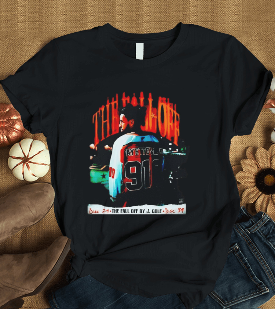 J Cole The Fall Off Fayetteville 910 Disc 29 Disc 34 T-Shirt
