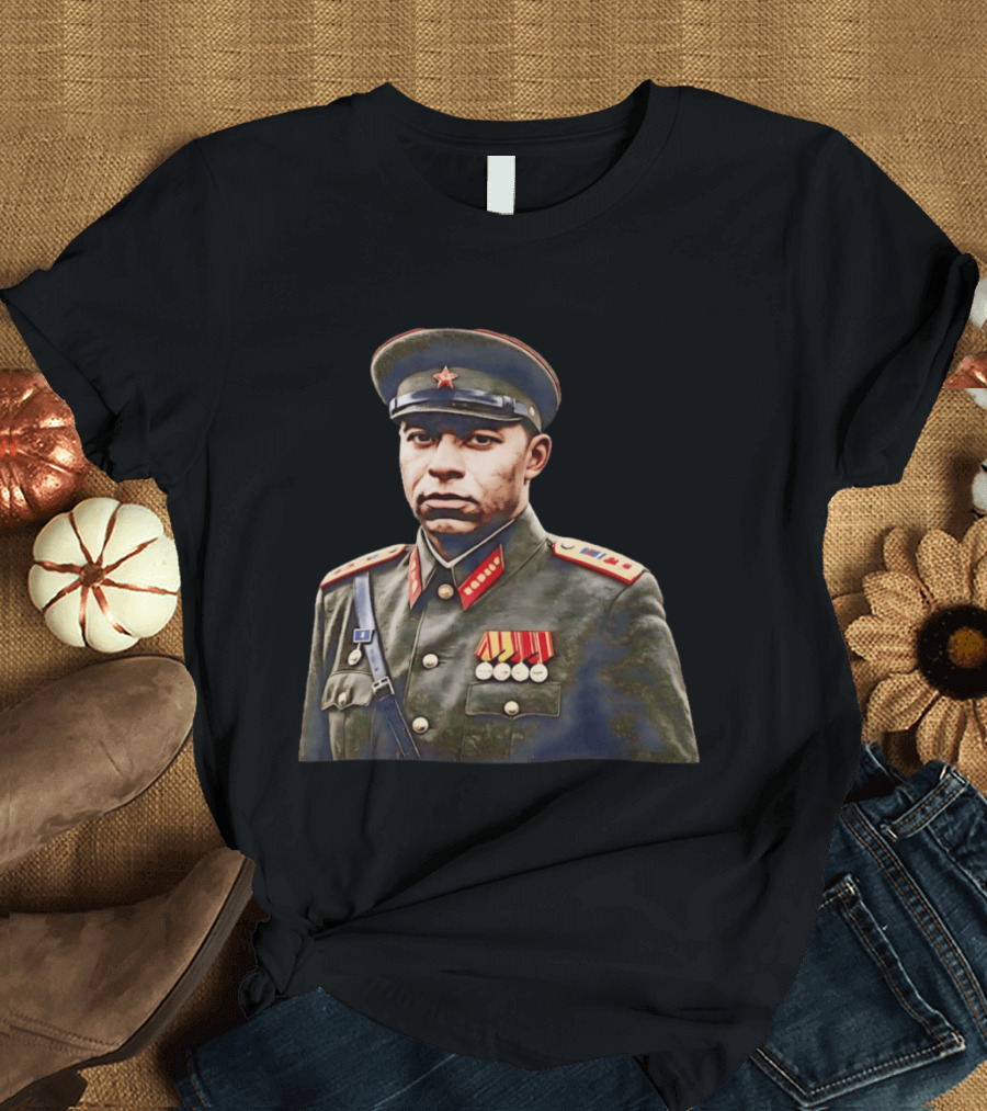 Mbappe Soviet Military Uniform Communist Leader General T-Shirt