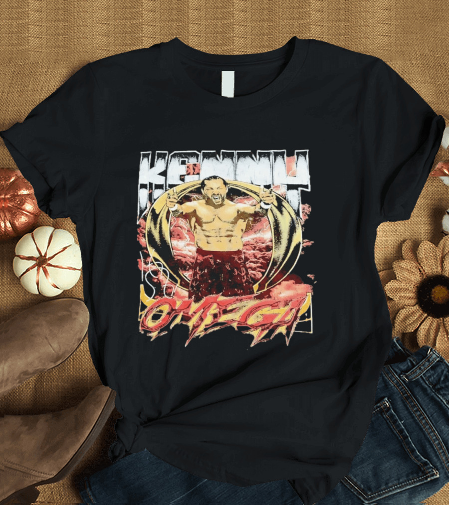 Kenny Omega AEW Wrestling Champion Dynamic Pose T-Shirt