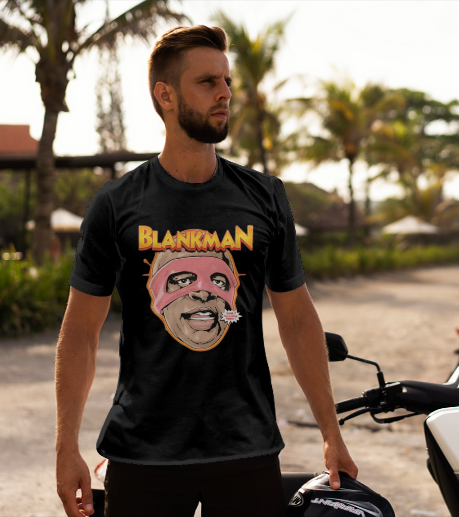 Blankman Look I'm A Crime Fighter Mask T-Shirt