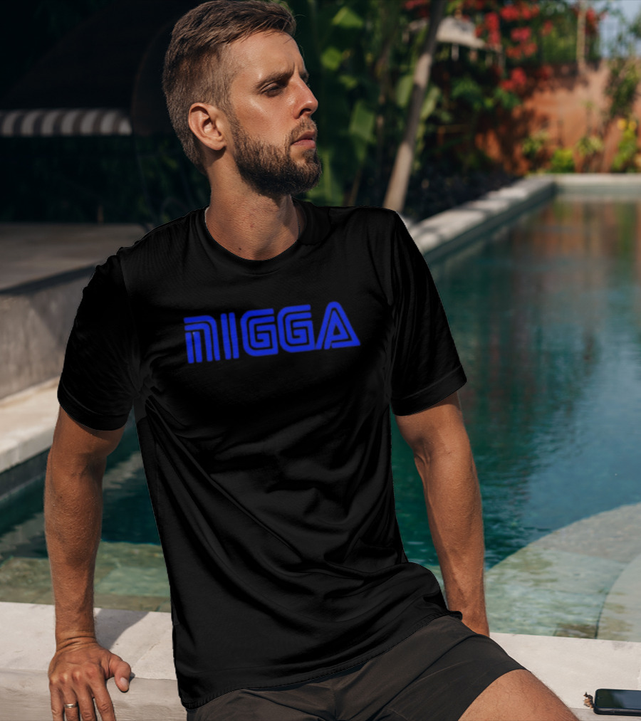 Blue NIGGA T-Shirt