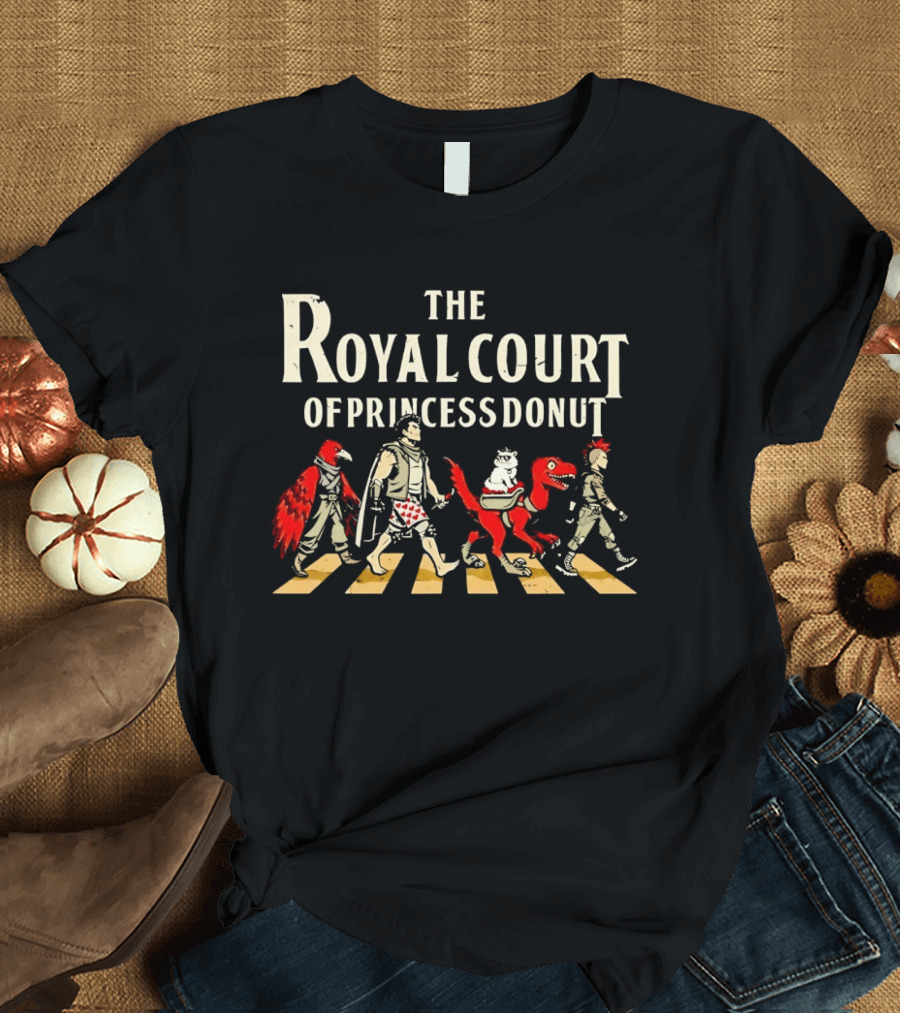 The Royal Court Of Princess Donut Abbey Road Dinosaur Parade T-Shirt