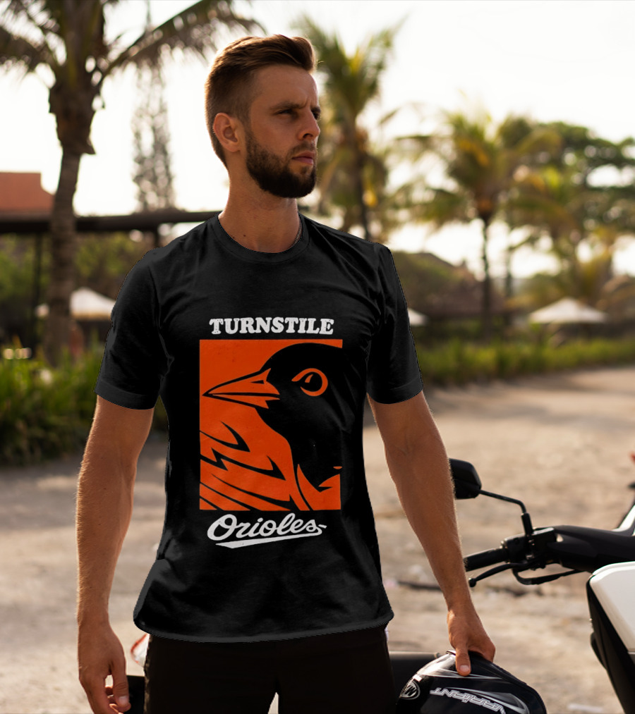 Turnstile Orioles Bird Orange T-Shirt