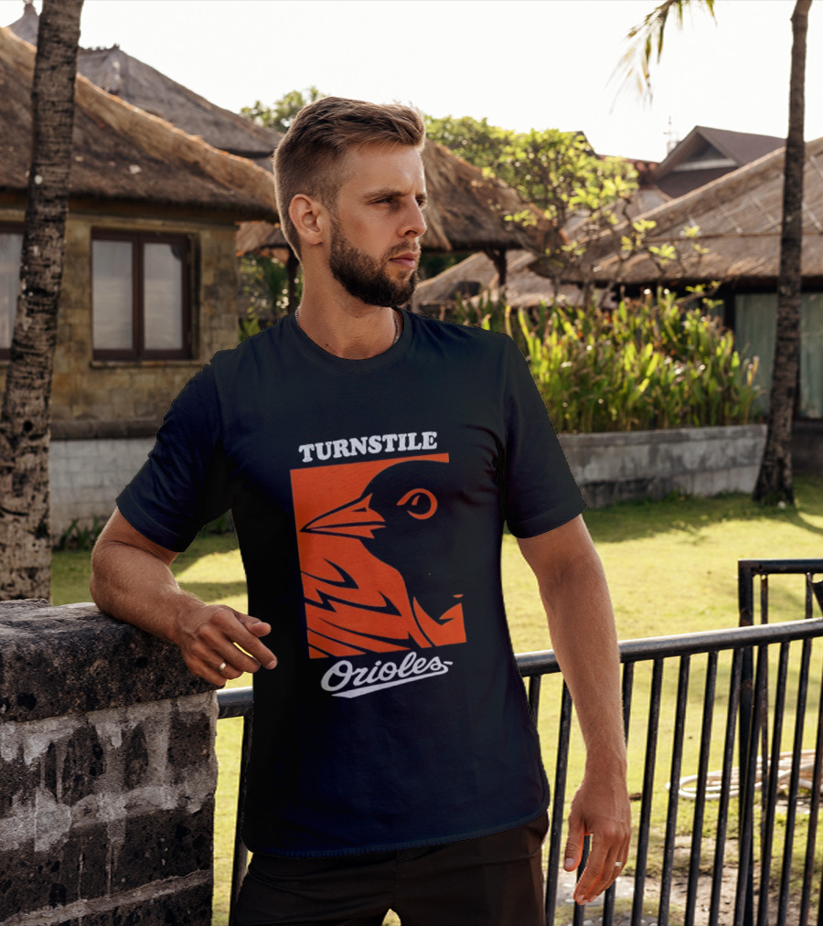 Turnstile Orioles Bird Orange T-Shirt