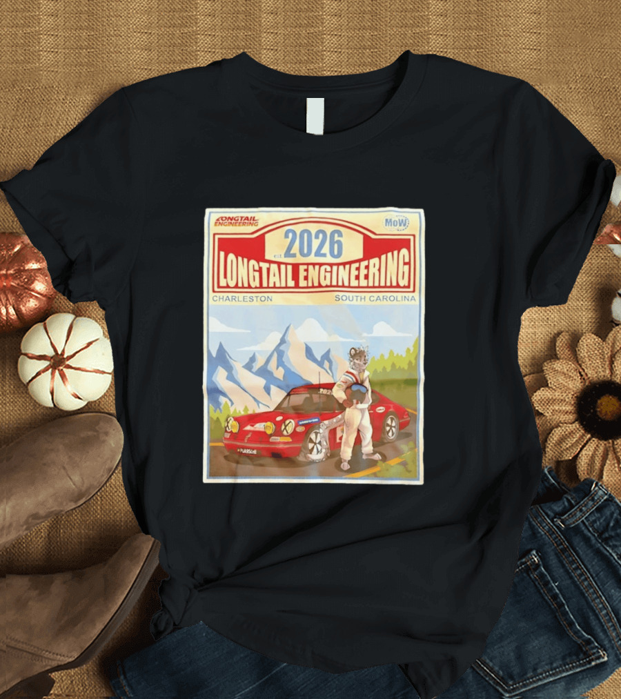 Longtail Engineering 2026 Racing Adventure Charleston South Carolina T-Shirt