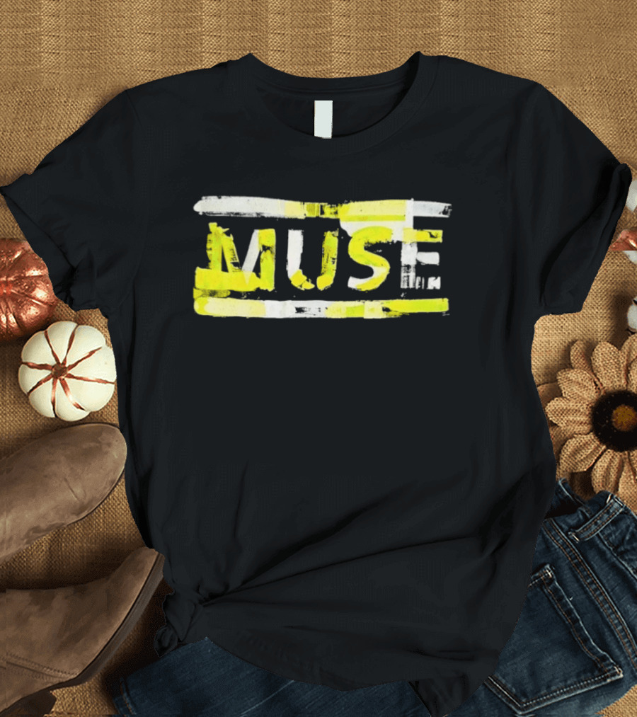 MUSE Band Inspired Yellow Paintbrush T-Shirt