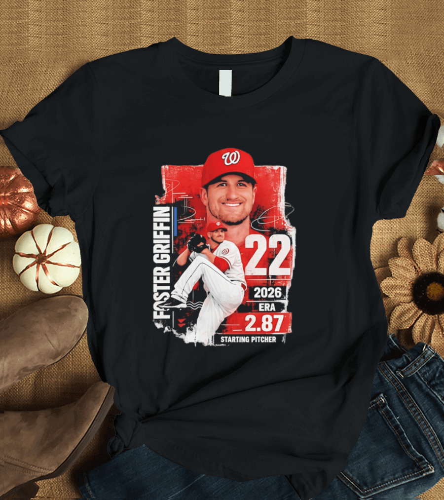 Foster Griffin 2026 ERA 2.87 Starting Pitcher 22 T-Shirt