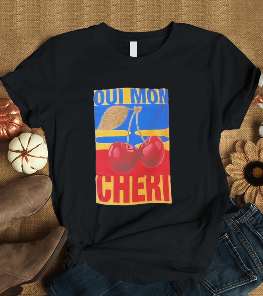 Oui Mon Cheri Cherry French Fruit T-Shirt