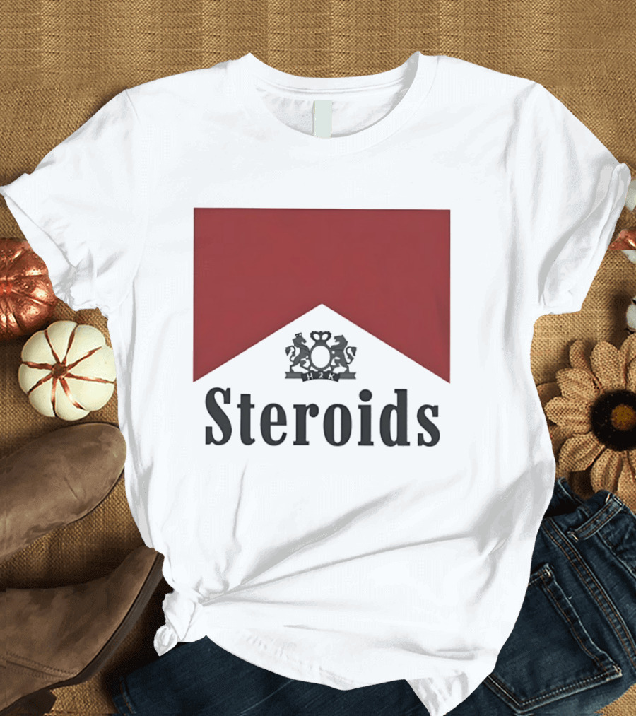 H2K Steroids Gym Fitness Lion Crest T-Shirt