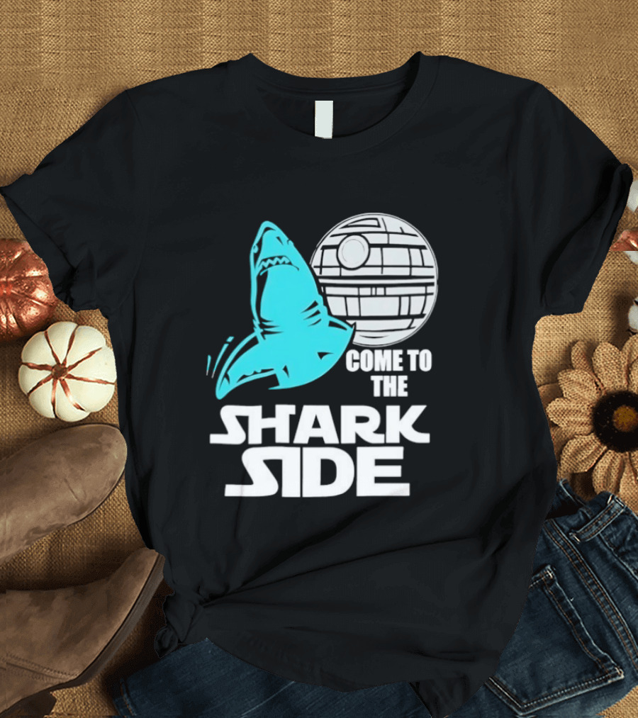 Come To The Shark Side With Death Star T-Shirt
