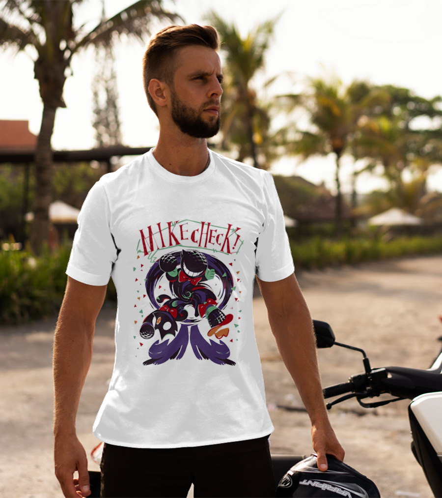 Mike Check Bendy And The Ink Machine Character Spinning Ink Splash T-Shirt
